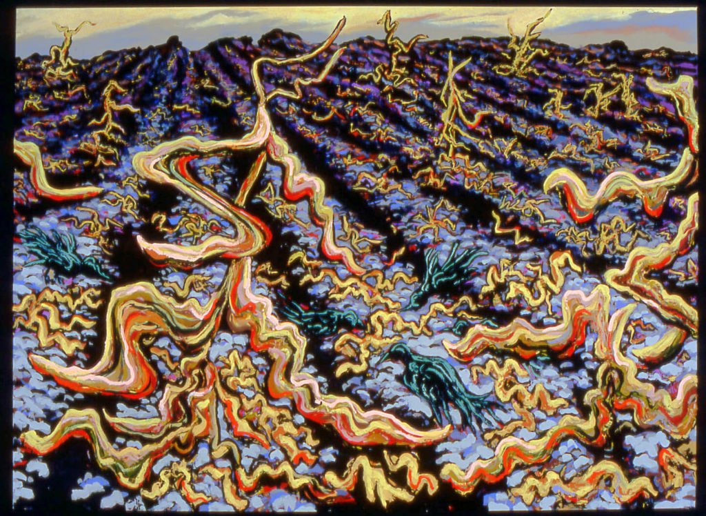 Cornstalk Dancing #2, 1986, 60"x84"