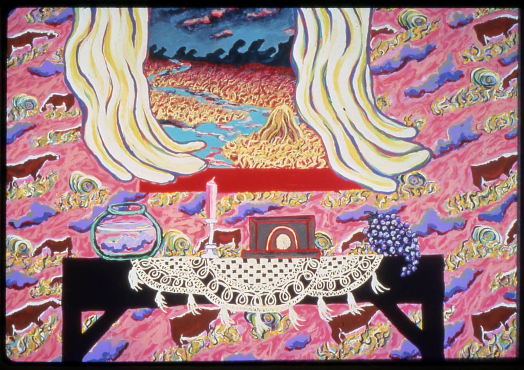 Cows on the Wallpaper, 1985, 60"x84"