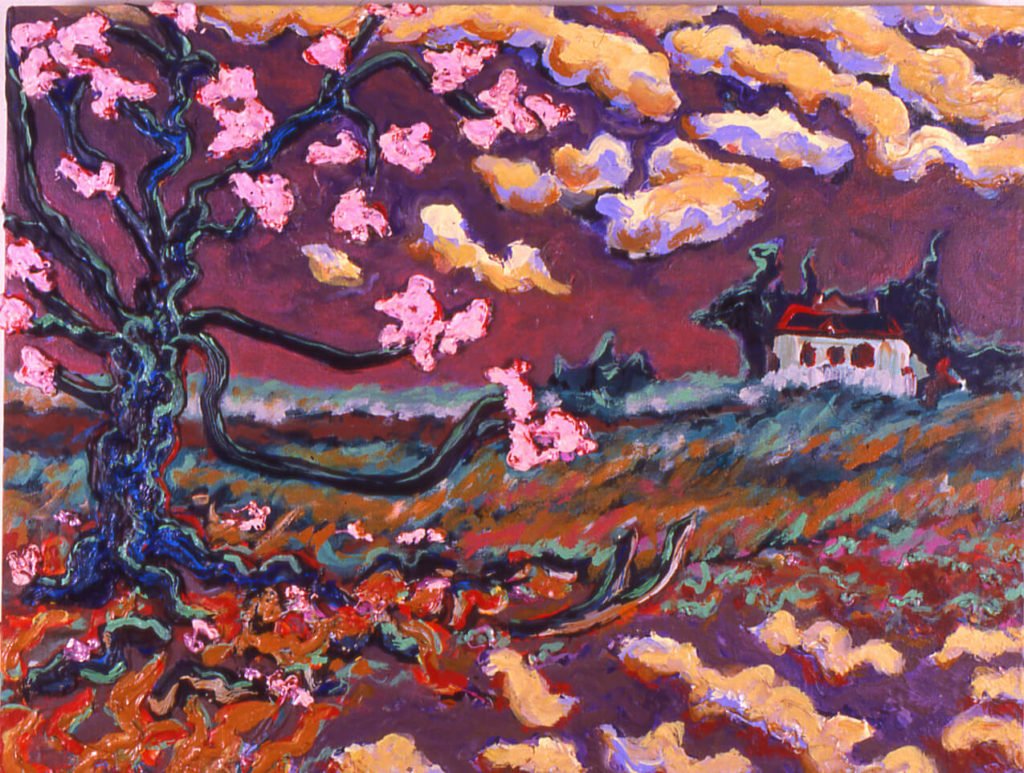 Farmhouse with Pond, 1988, 28"x32"(Lind collection)
