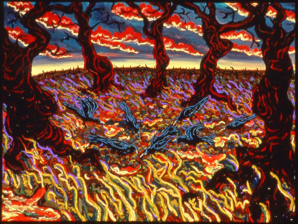 Gathering of Crows, 1987, 72"x96"