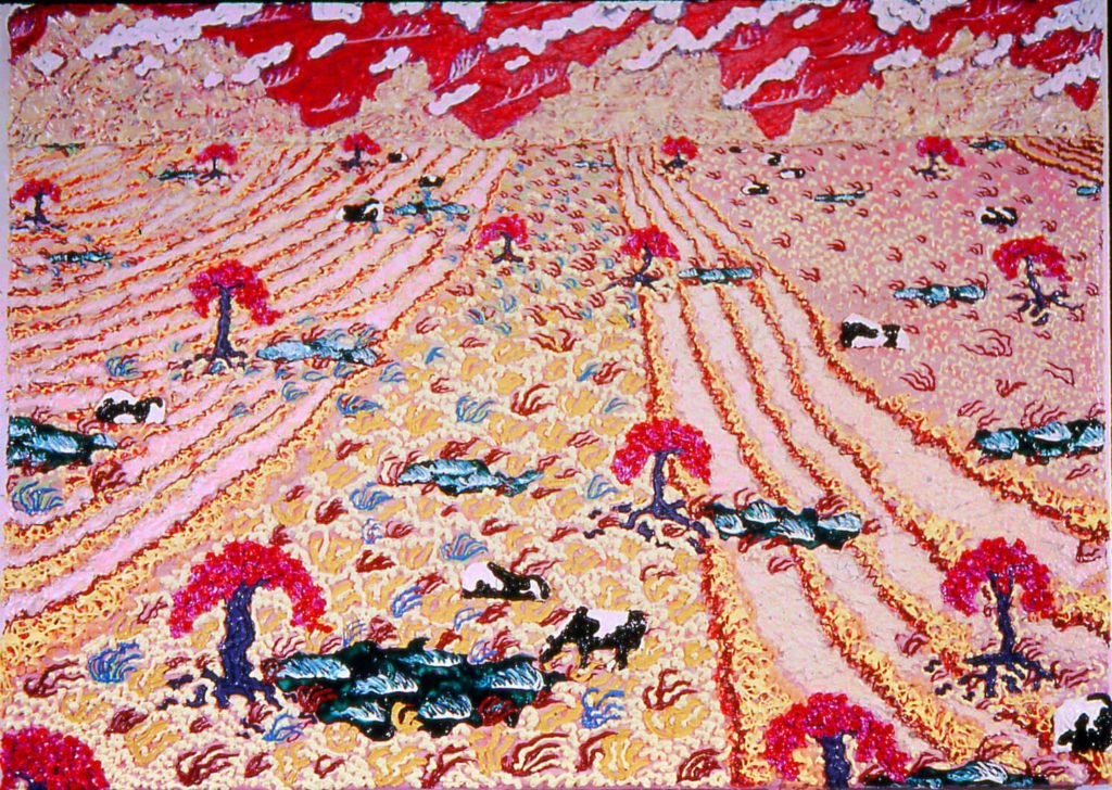 Landscape with Furrows, 1979, 42"x54"