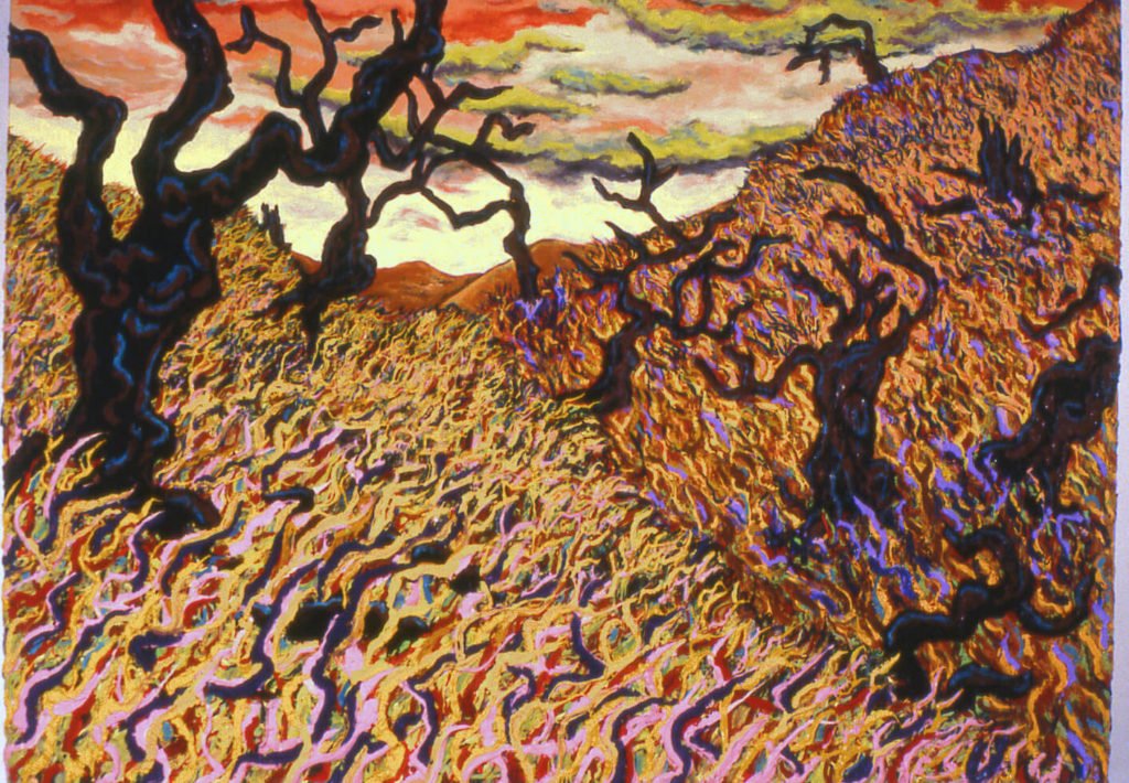 Live Oaks in California, 1989, 54"x72"