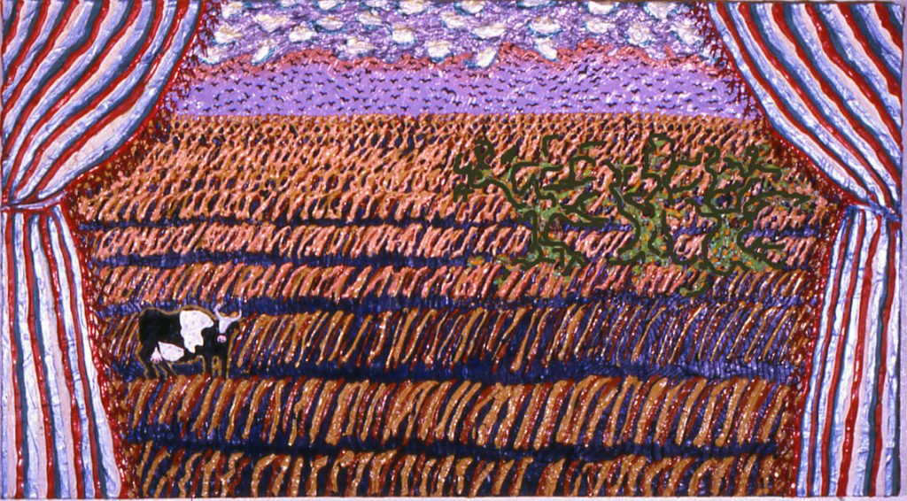 Lone Cow, 1978, 30"x60"