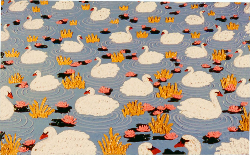 Swans, 1978, 24"x36"