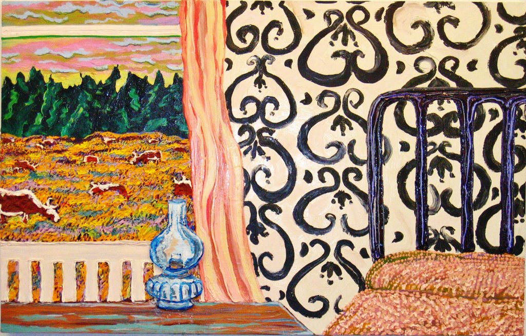 West Bedroom at the Farm, 2025, 4.5'x5.5'
