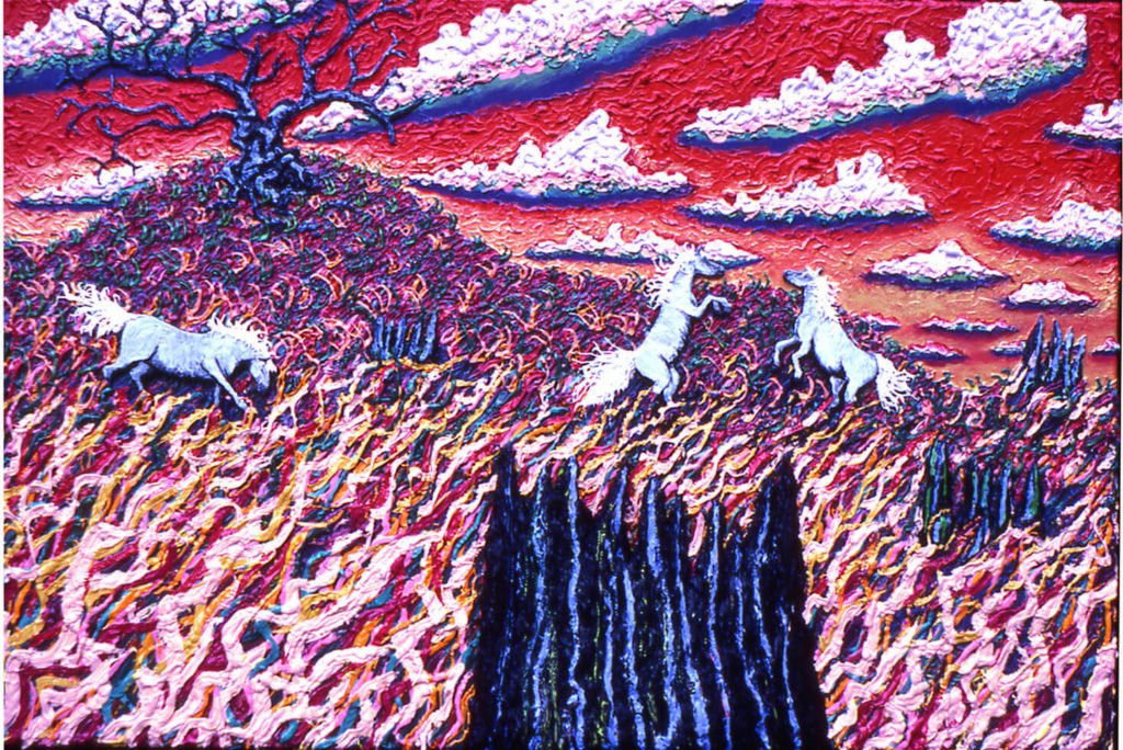 Three Horses, 1982 48"x66"