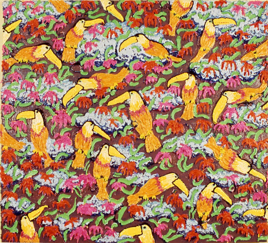 Toucans-1980, 52"X57"
