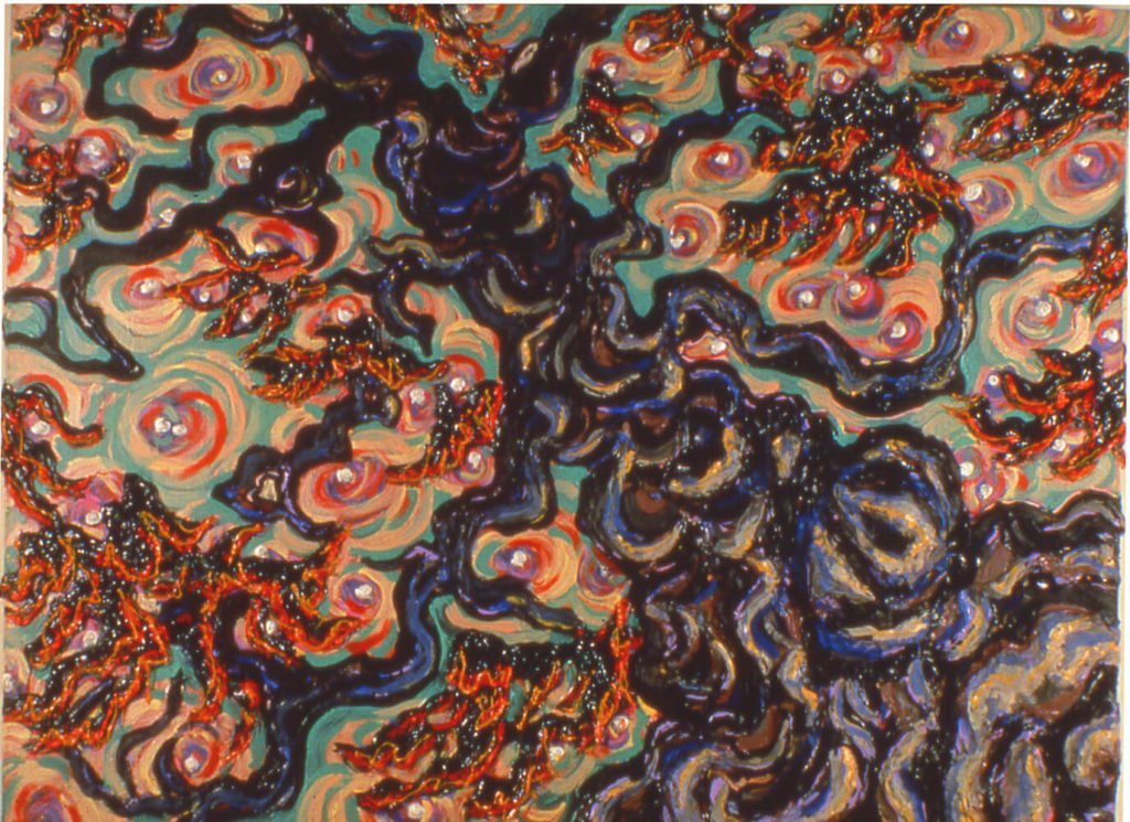 View Through the Cedar, 1988, 36"x48"