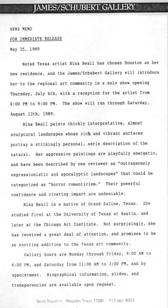 James Schubert Gallery article page 1