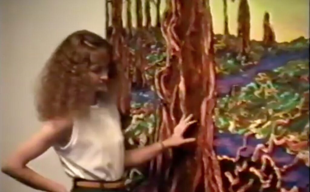 Artist w/ Thru the Woods, 1994, 6'x8'