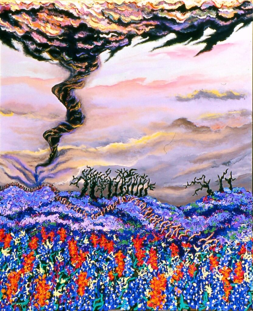 Tornado Over Bluebonnets, 2010, 66"x54"