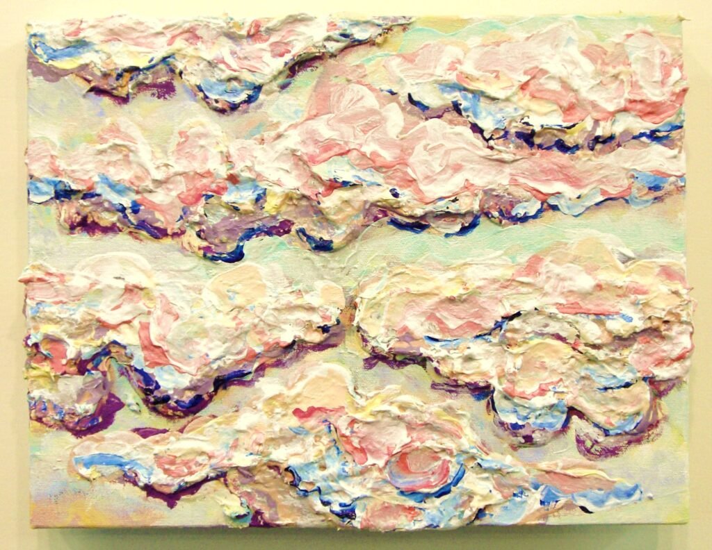 Small Clouds, 2018, 12"x14"