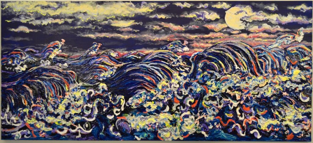 Black Sea at Moonlight-2-2013-3'4x7.5'-enh-01