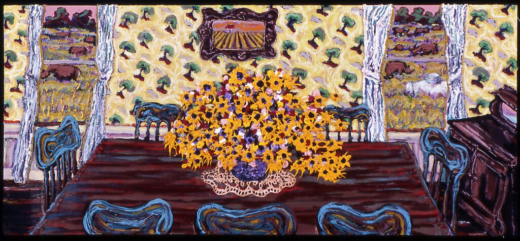 Dining Room at the Farm, 2005, 26"x40"