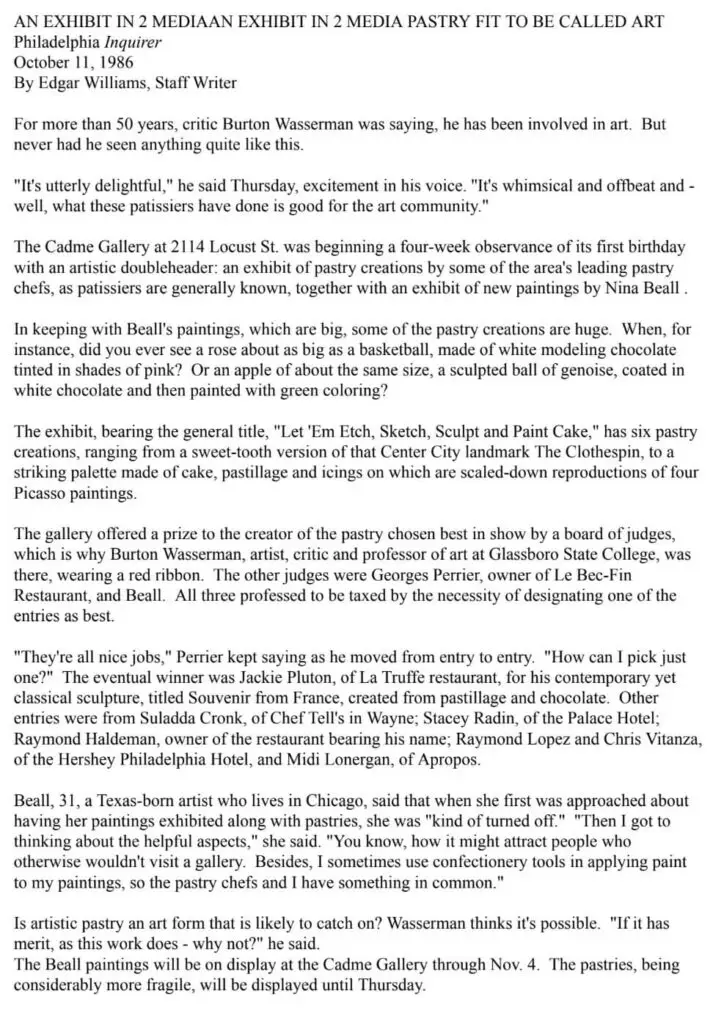 Philadelphia Inquirer article page 1