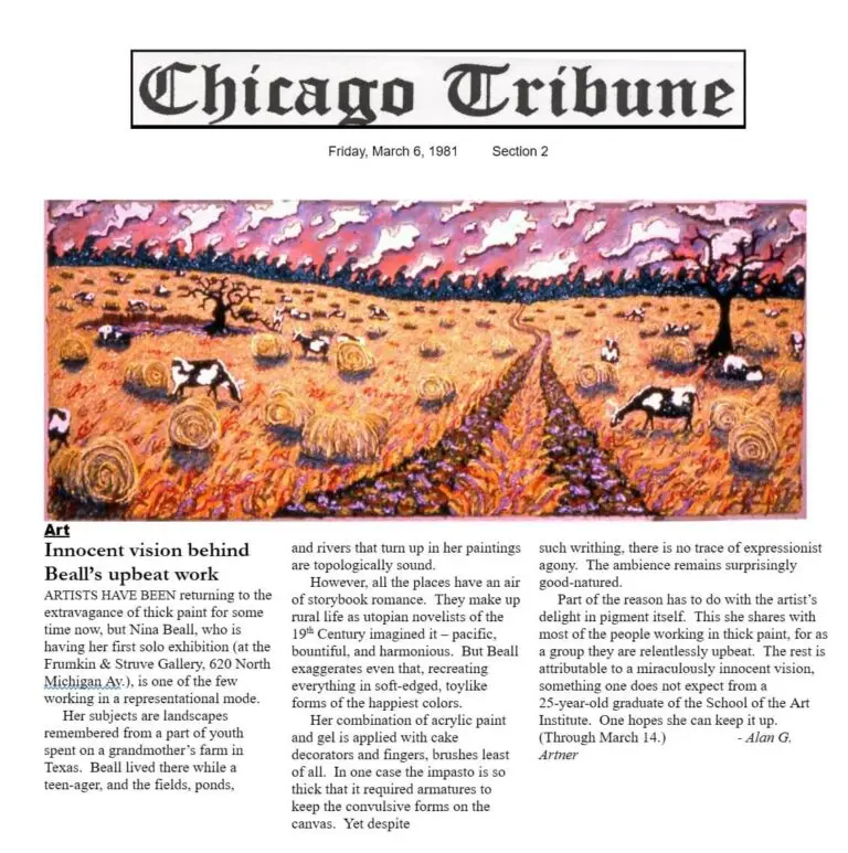 Chicago Tribune article